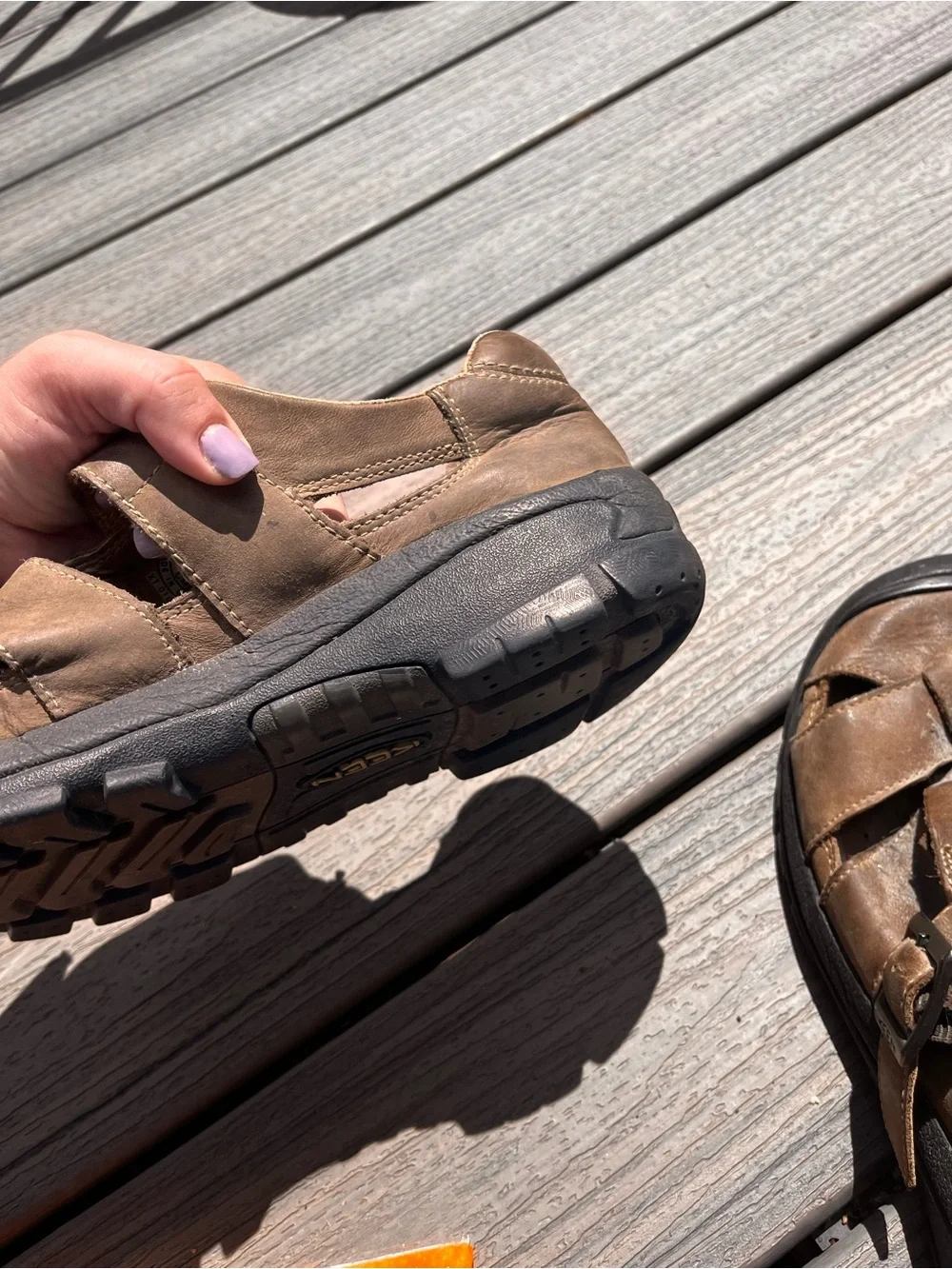 Keen Bidwell leather fisherman sandal